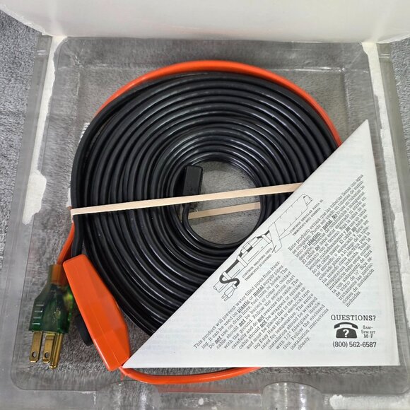 Frost King Electric Water Pipe Heat Cable 30 Feet For Metal & Plastic Pipes - Picture 2 of 3